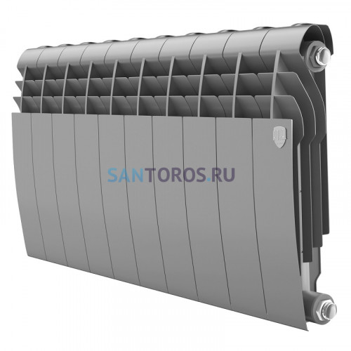 Радиатор Royal Thermo 350 х 10 секций BiLiner Silver Satin биметаллический секционный